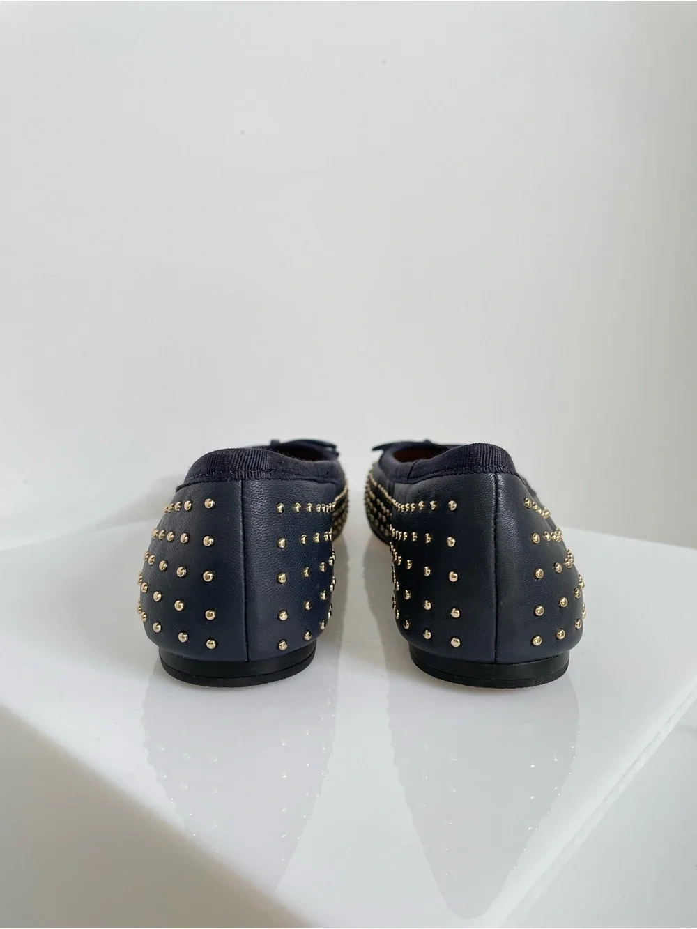Talbots navy leather